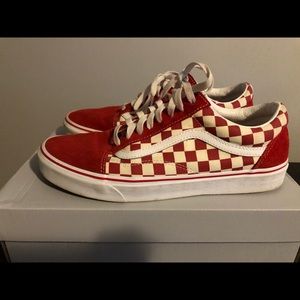 Red & White checkered old skool vans